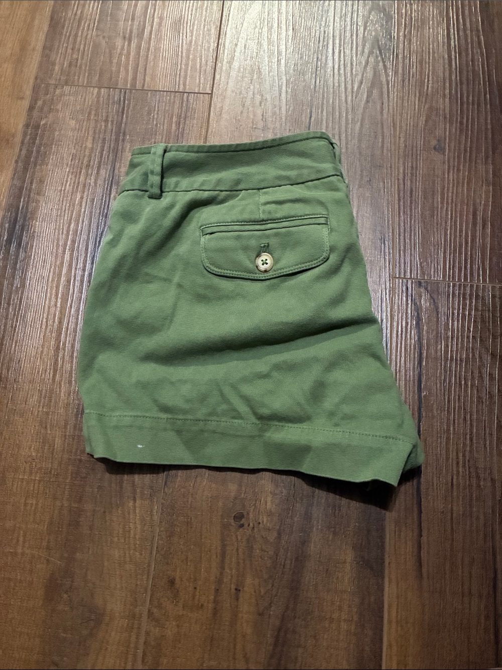 Banana Republic Olive Green Cargo Shorts with Button Flap Pocket